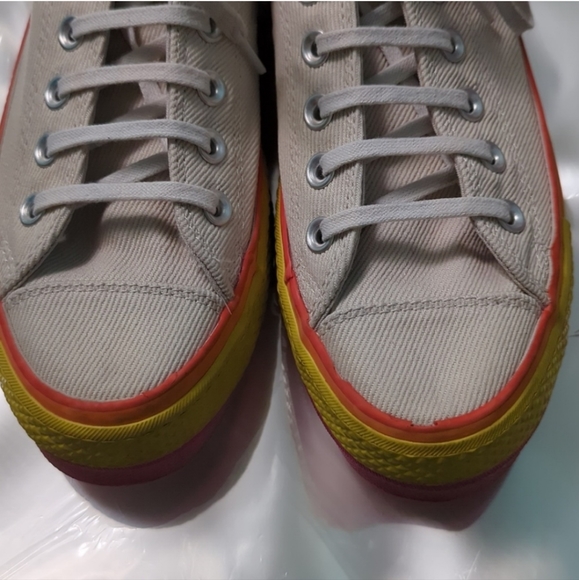 Converse Chuck Taylor All Star Lift Low Rainbow Vintage 🌈 White size 7 - Picture 6 of 16